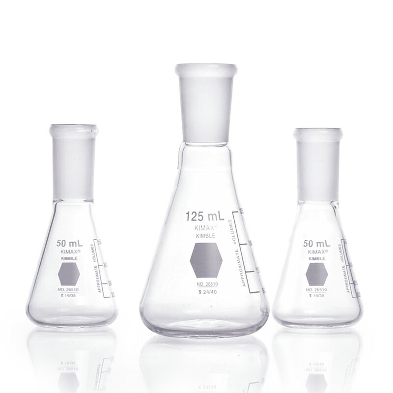 《KIMBLE》磨口三角燒瓶 Flask, Erlenmeyer, Joint