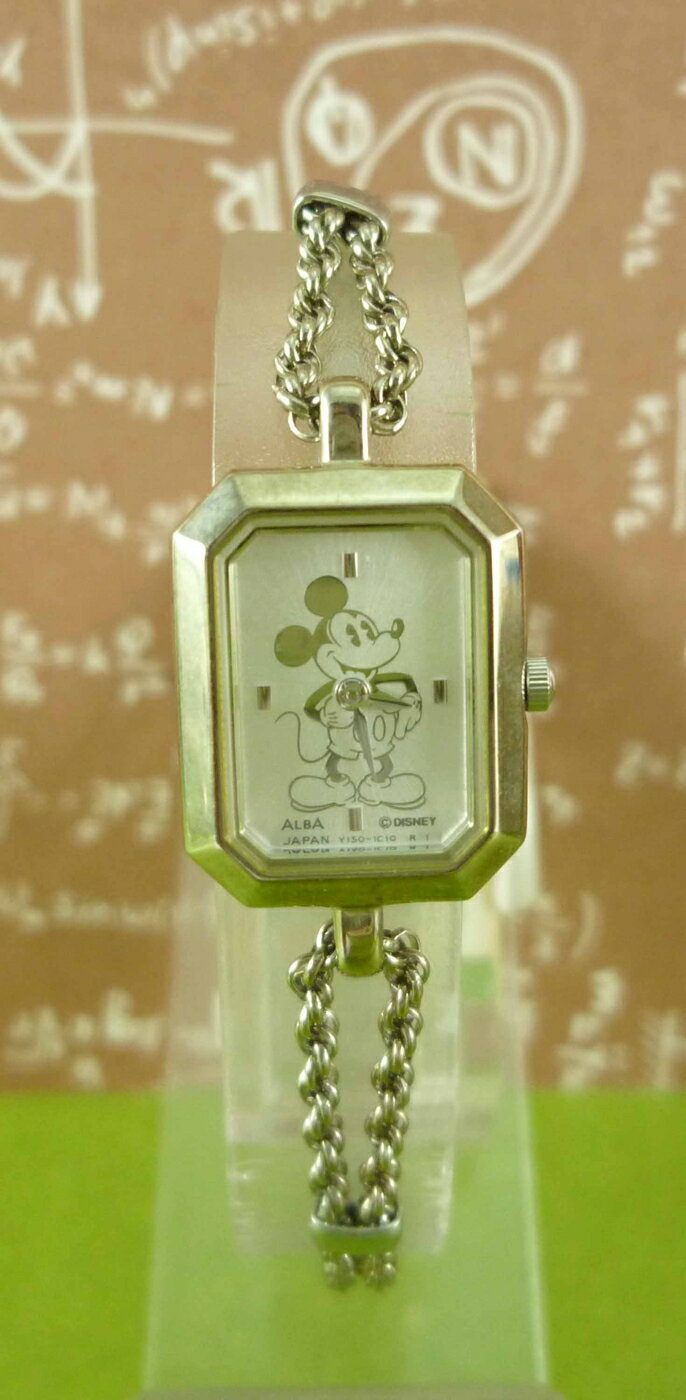 【震撼精品百貨】米奇/米妮 Micky Mouse 手錶-系銀鍊式錶帶-整身圖案【共1款】 震撼日式精品百貨
