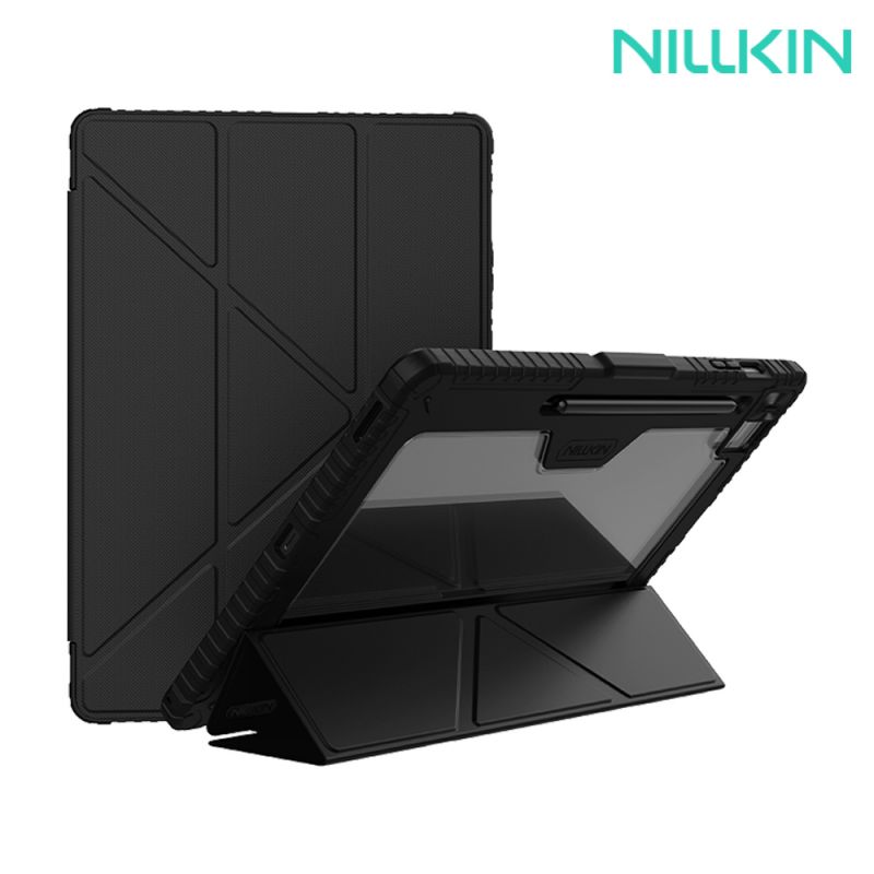 NILLKIN SAMSUNG 三星 Galaxy Tab S10 FE 悍甲 Pro 皮套(多角度摺疊款) 平板皮套 三折皮套 Y折皮套 翻蓋皮套 側翻皮套 預留筆槽 支援休眠喚醒