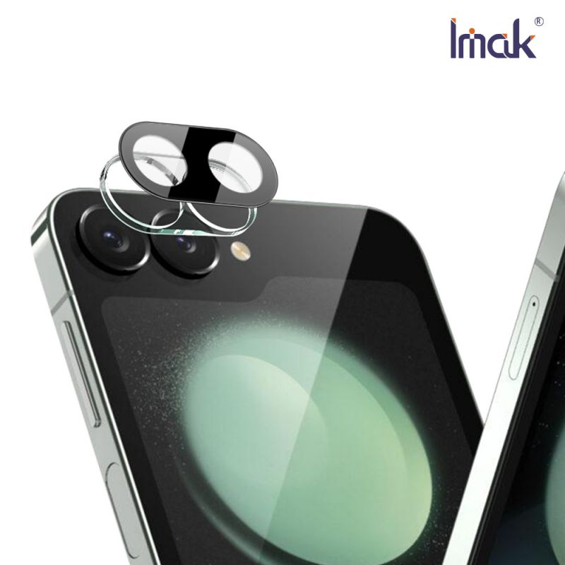 鏡頭貼 Imak SAMSUNG 三星 Galaxy Z Flip 6 5G 鏡頭玻璃貼(一體式)(曜黑版)【愛瘋潮】鏡頭玻璃貼(一體式)(曜黑版) 【愛瘋潮】【APP下單最高22%回饋】