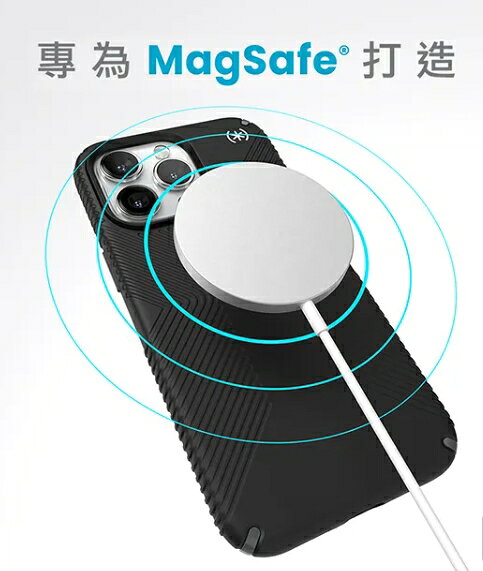 強強滾優選~ Speck iPhone 15 Pro Max (6.7吋) 磁吸防手滑防摔殼-黑色