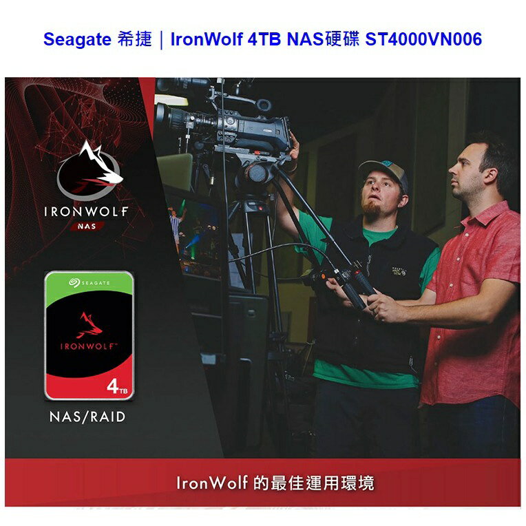 希捷 Seagate 那嘶狼 4TB 4T NAS 硬碟 3.5吋 內接式硬碟 三年保 ST4000VN006 2