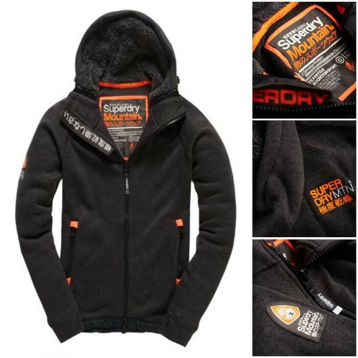 跩狗嚴選 極度乾燥 Superdry Storm Hoodie 連帽 風衣 運動鋪棉保暖外套 MTN 帽T 夾克 深灰