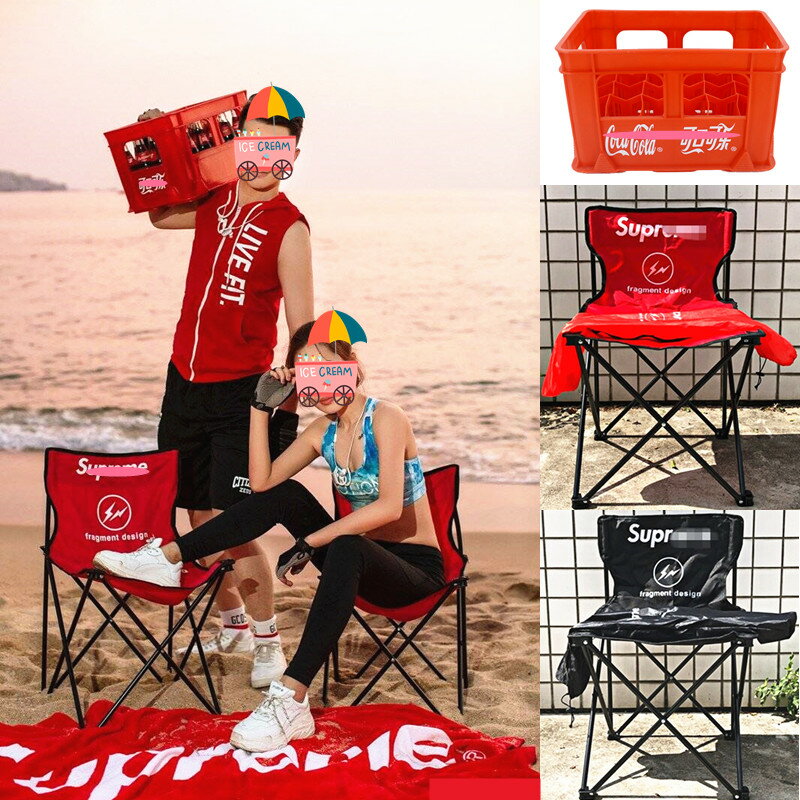 定制旅拍婚紗攝影海景沙灘椅折疊釣魚凳影樓寫真啤酒箱可樂框道具