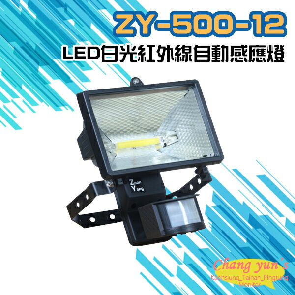 昌運監視器 ZY-500-12 LED白光紅外線自動感應燈 台灣製造【APP下單跨店最高22%點數回饋】