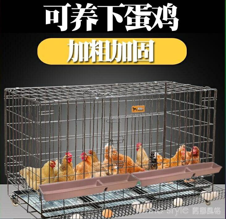 雞籠子家禽養殖籠家用養雞籠雞舍大號特大號加粗折疊籠自動滾蛋籠