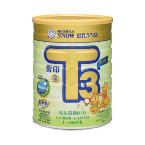 【箱購】雪印 金T3 PLUS 成長營養配方900g*12罐