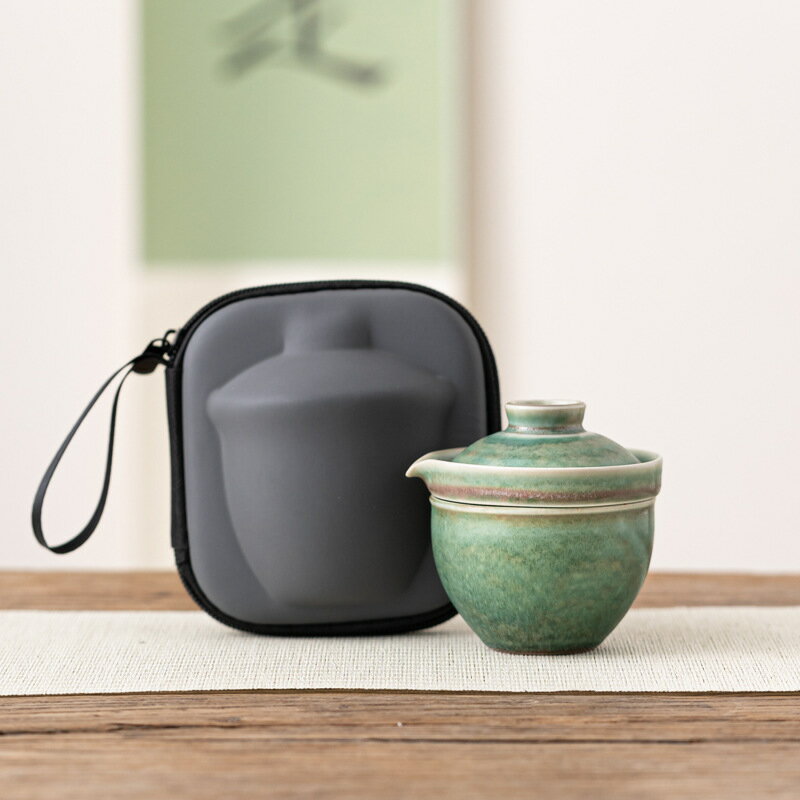 週年活動禮品行動式旅行茶具窯變快客杯懶人茶具