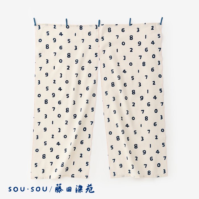 現貨 SOU SOU sousou 門簾 伊勢木棉 手巾 2張寬 十數黑色 日本製 日本直送 預購代購 0