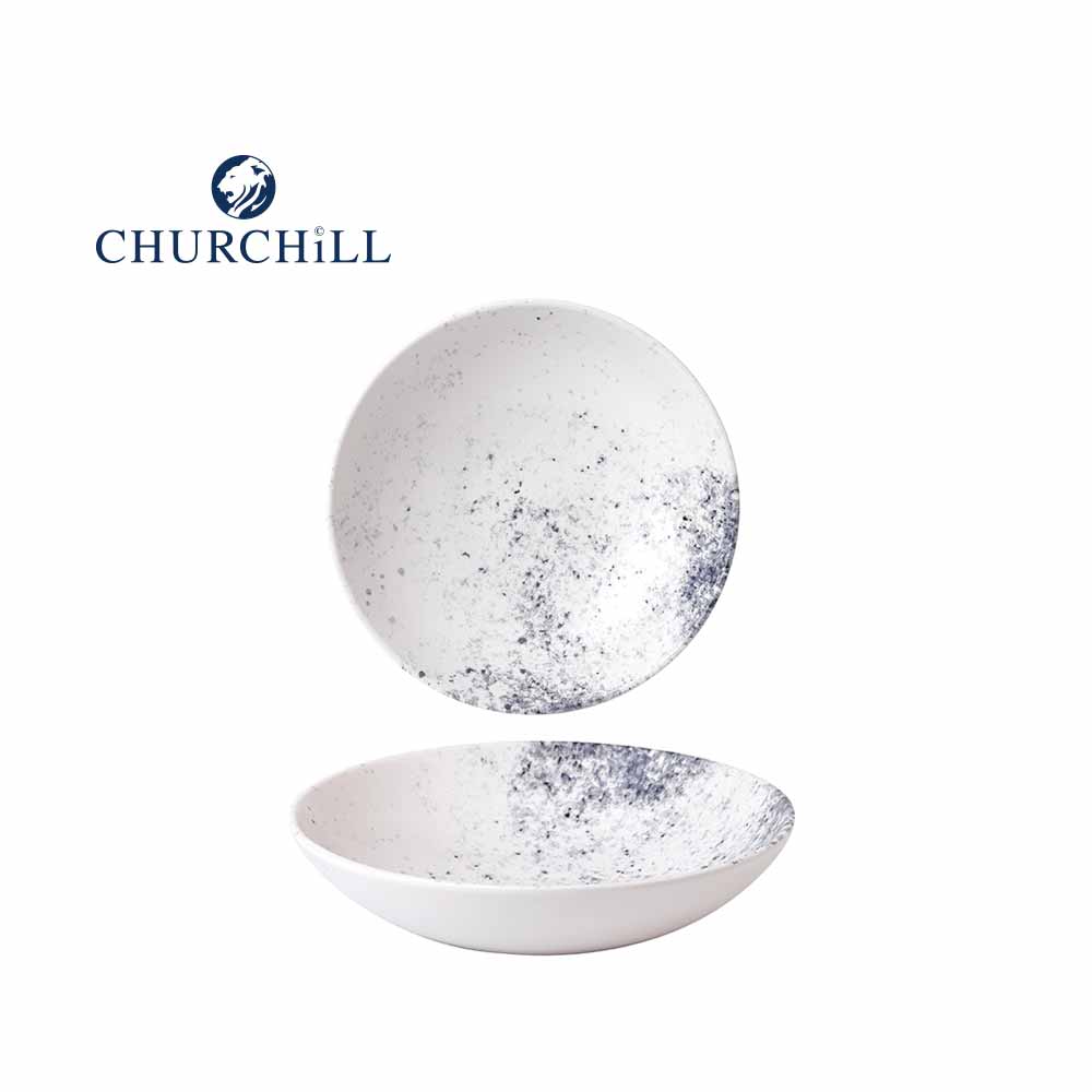 英國Churchill 霧面潑墨系列 - 圓形18cm餐碗