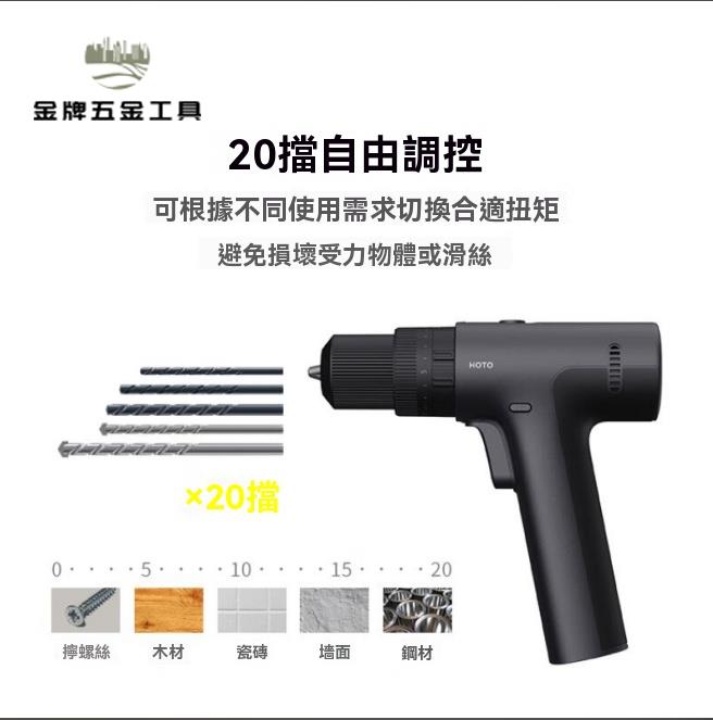 沖擊鉆 電讚 電鉆 HOTO小猴手電鉆工具箱套裝 沖擊鉆鋰電家用充電鉆電動五金 八折減免 特價出 可開發票