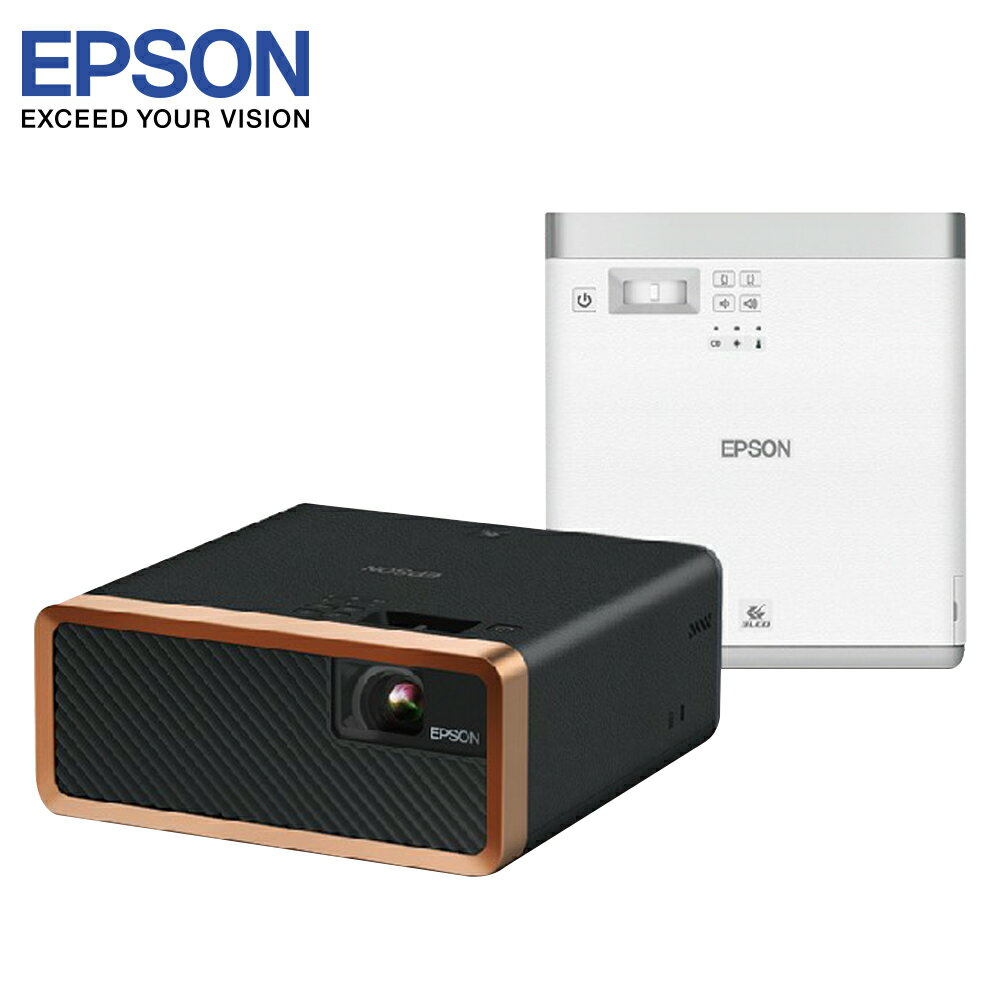 EPSON］自由視移動光屏雷射投影機-黑色/白色EF-100BATV/WATV | 翠亨