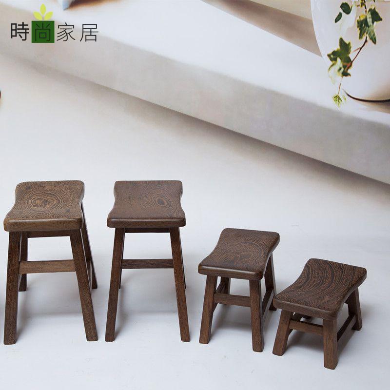 【時尚家居】紅木家具非洲雞翅木客廳茶幾凳子 換鞋凳實木板凳家用小木凳 免運 開立發票 工廠現貨