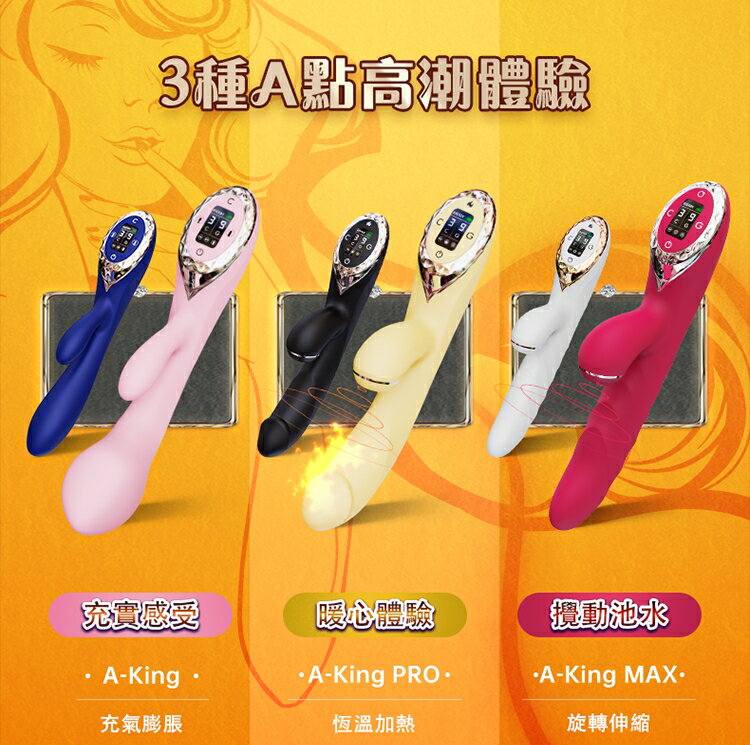 KISS TOY。秒愛浪潮 吸吮器加溫按摩棒 仿真陽具 假屌 自慰棒  情趣用品 【OGC株式會社】【本商品含有兒少不宜內容】