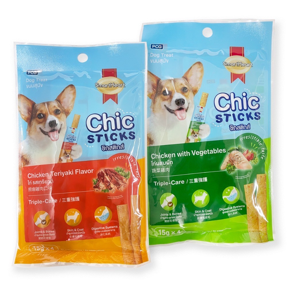 {Chic sticks}柯雞棒(蔬菜雞肉/照燒雞肉)15G*4支/包*小柚子*