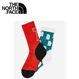 [ THE NORTH FACE ] Coolmax中長筒襪2入 紅/綠 8折特價 / NF0A39W6RJ8
