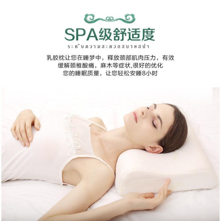 買一送一天然乳膠枕頭成人家用護頸助眠單人枕芯