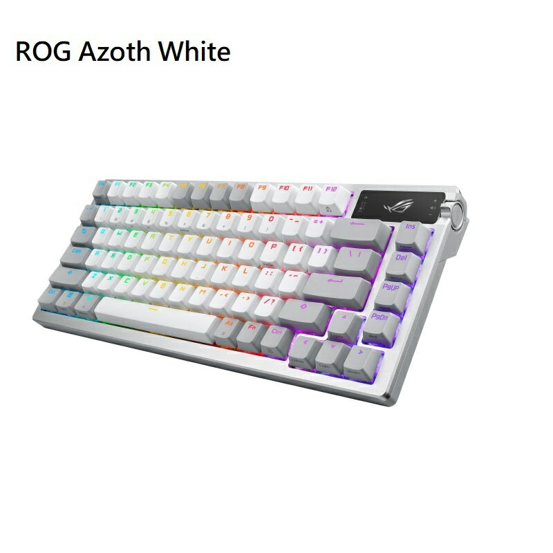【送桌墊】【最高現折268】ASUS 華碩 ROG Azoth White 青軸/紅軸/茶軸/雪軸/風暴軸 白色無線電競機械鍵盤