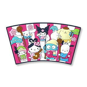 【震撼精品百貨】Hello Kitty 凱蒂貓~日本三麗鷗SANRIO MX大集合 造型矽膠磁鐵 扇形(七福神款)*27023