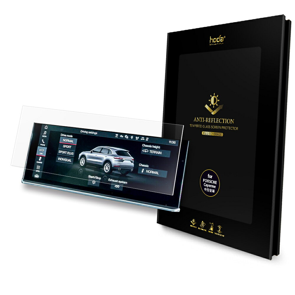 hoda 保時捷 Porsche Panamera  Macan Caynee AR 抗反射 玻璃貼 螢幕貼 1