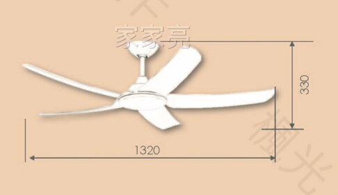 楓光吊扇 52吋 DC吊扇 天鵝系列 珍珠白平光黑3D ABS葉片 DC省電變頻 內附DC專用遙控器 正反轉功能 (A Light) 1