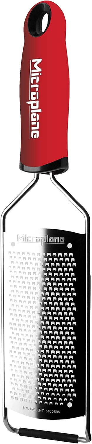 [4美國直購] Microplane 45104 不鏽鋼 刨刀 細齒 紅 美國製 Gourmet Stainless Steel Fine Cheese Grater