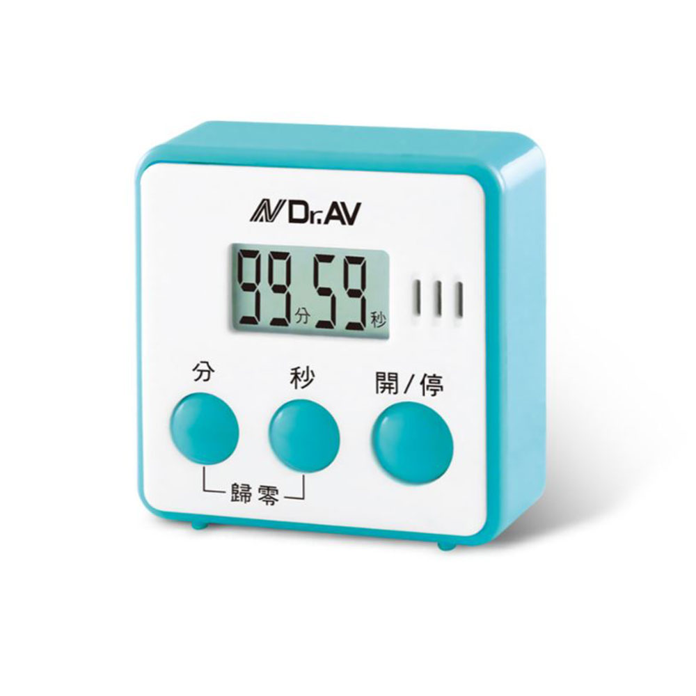 【聖岡科技Dr.AV】TM-A45日式炫彩 方型95分貝 倒時器(倒數 計時器 正計時 響鈴60秒 大按鍵 磁吸/立/掛)