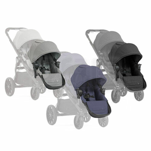 Baby jogger - City select LUX 時尚升級 單雙人全能推車第二座椅 - 灰/黑/藍【悅兒園婦幼生活館】