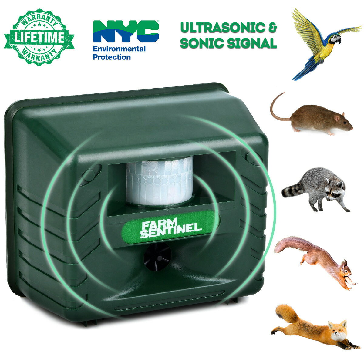 SK131超聲波驅鼠器電子新品滅鼠器 動物驅趕器多用型驅鼠器