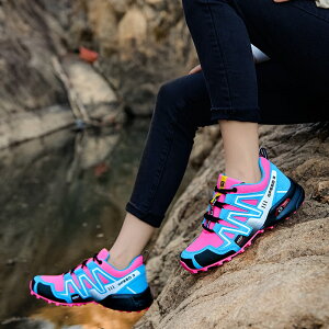 美國原單戶外登山鞋 女士防滑耐磨鞋 透氣網布旅遊鞋 橡膠底徒步鞋 大碼36-42號
