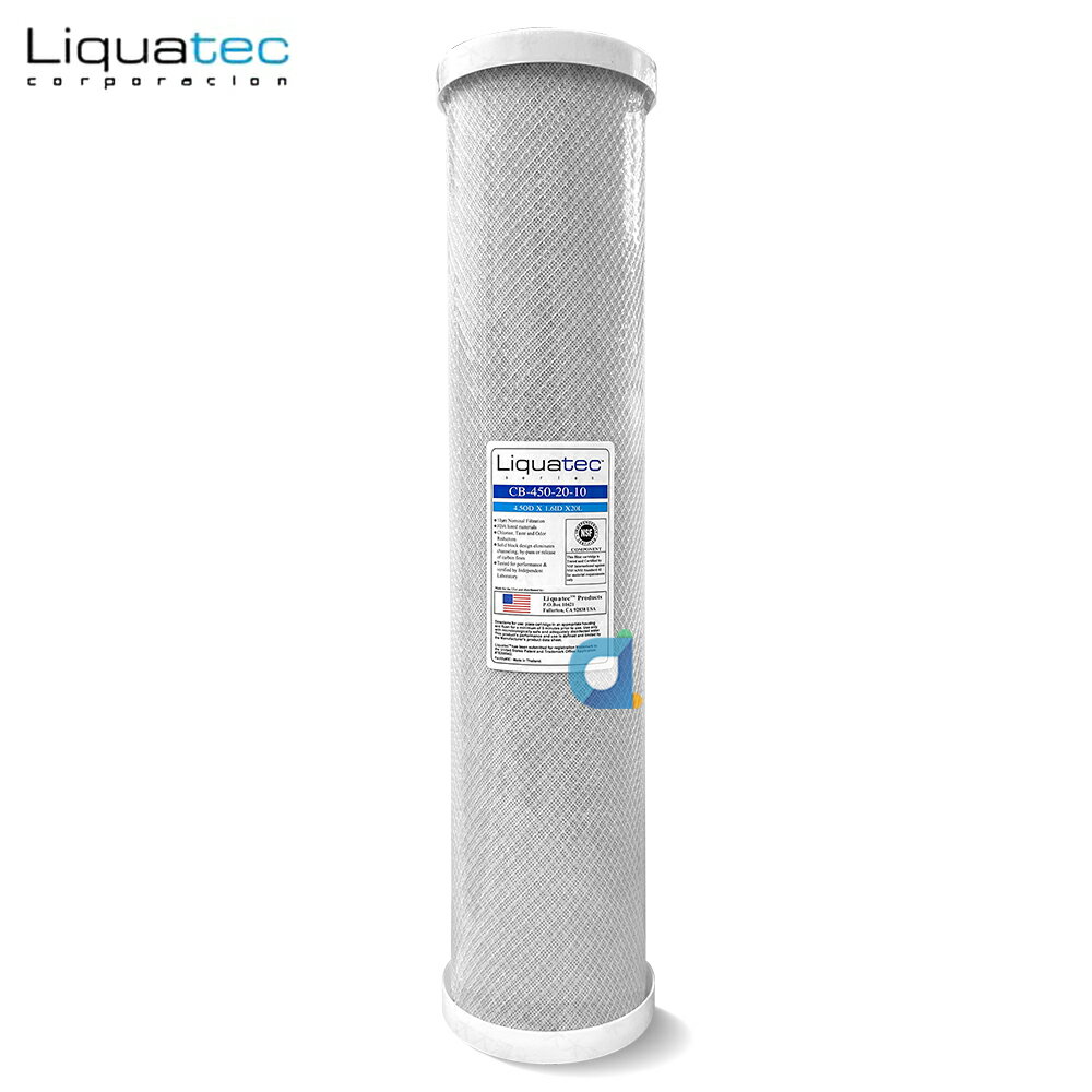 Liquatec 20英吋大胖活性碳濾心 NSF認證 全戶過濾(CB-450-20-10)