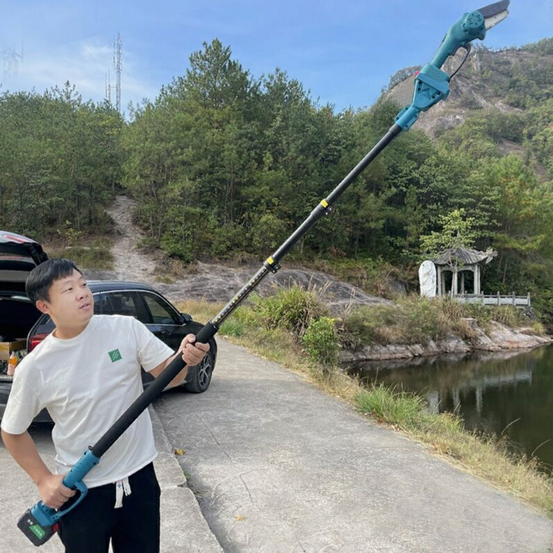 {限時優惠}德國進口電動高枝鋸多功能加長桿電動修枝鋸剪電鋸充電式鋸樹高空