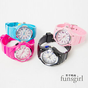 夜光功能閃爍燈矽膠運動型手錶-4色~funsgirl芳子時尚【B230051】