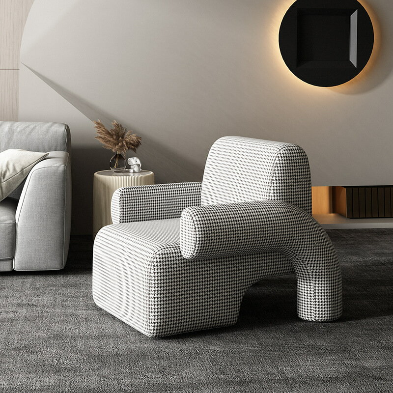 懶人沙發 北歐創意異形單人沙發小戶型客廳羊羔絨懶人休閑陽臺座椅