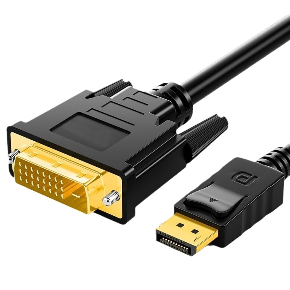dp轉dvi轉接頭顯示器連接線電腦displayport介面轉換顯示卡DPDVI【宜家良品百貨】