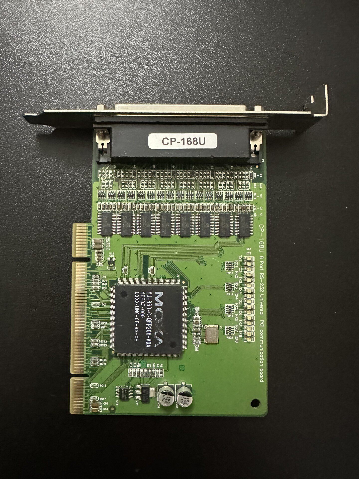 原裝MOXA摩莎CP-168U 8埠串口卡 工業級穩定傳輸 電腦周邊裝置 二手成色新 企業專用