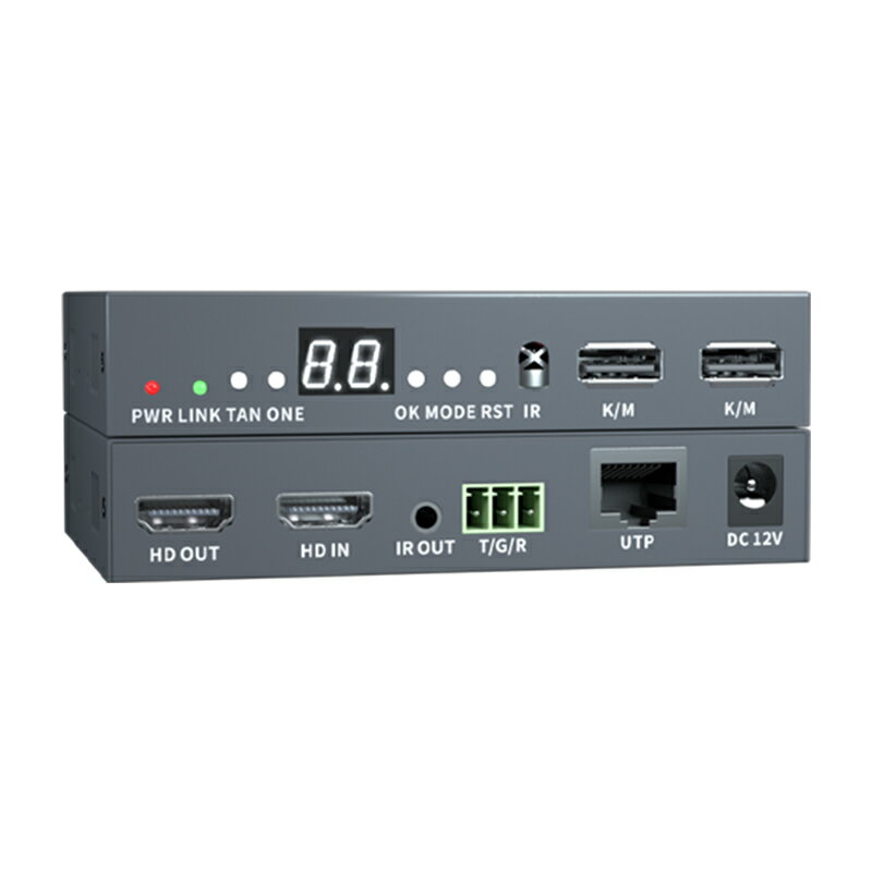 全網最低價~HDMI延長器轉網線多對多傳輸200米POE交換機供電KVM鍵盤鼠標控制 4