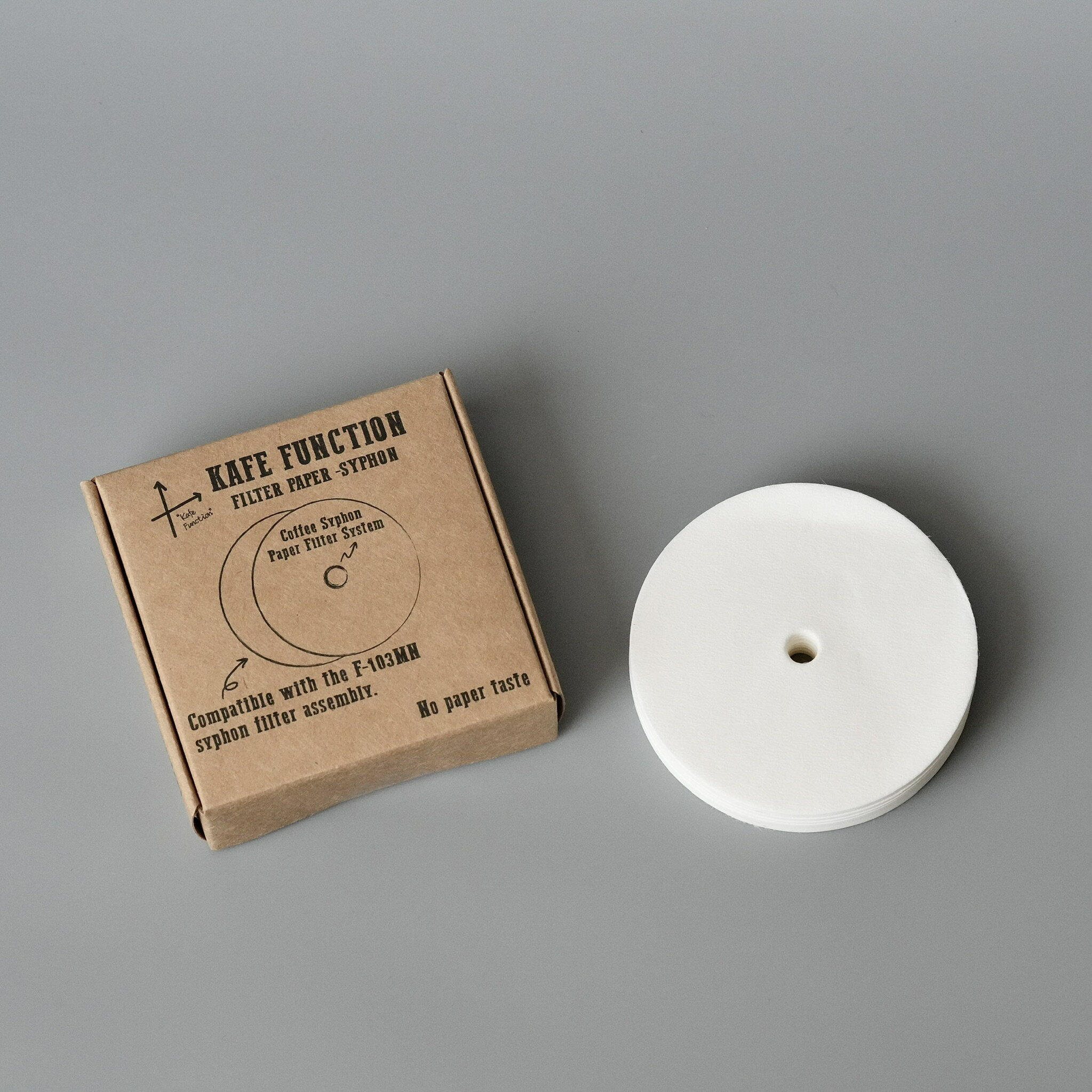 【沐湛咖啡】KAFE FUNCTION 虹吸專用濾紙 需搭配F-103MN濾器使用 漂白虹吸濾紙100入