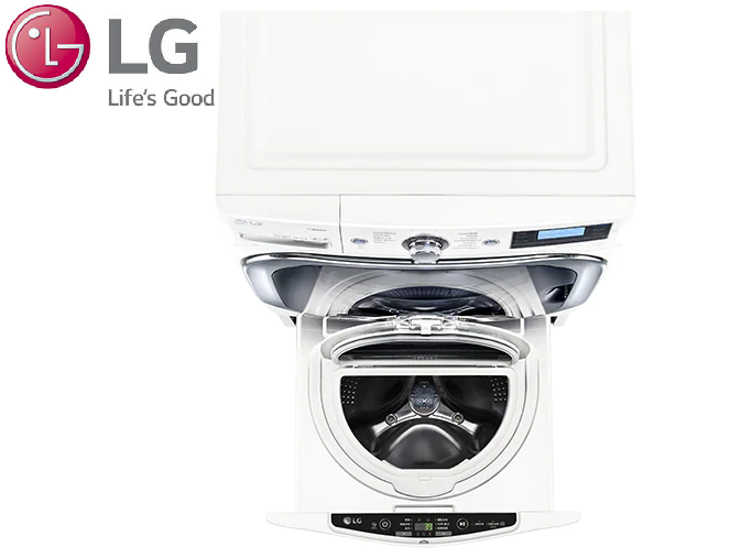 【私訊再折】LG WiFi MiniWash迷你洗衣機 (加熱洗衣) 2.5公斤洗衣容量 冰磁白 WT-D250HW