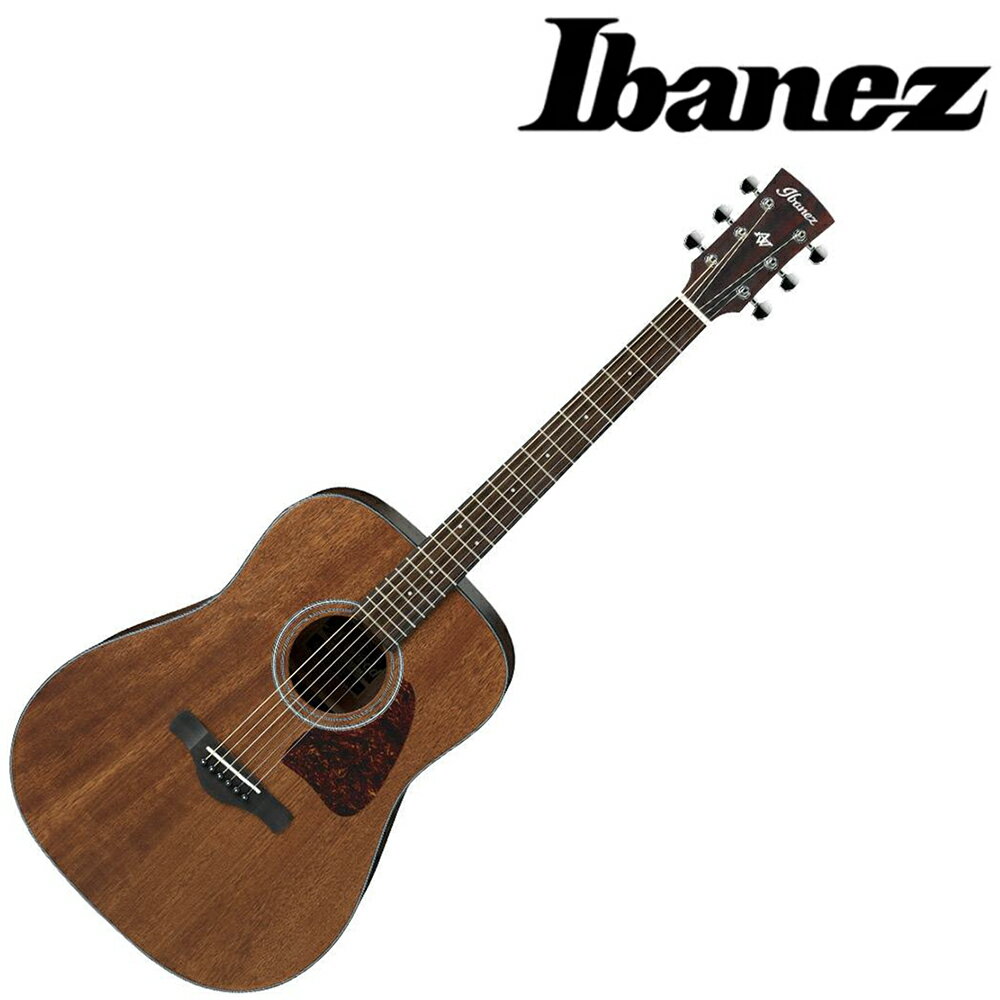 非凡樂器『IBANEZ 木吉他』Dreadnought桶身面單板民謠吉他 AW54-OPN / 含琴袋、肩帶、匹克 / 公司貨