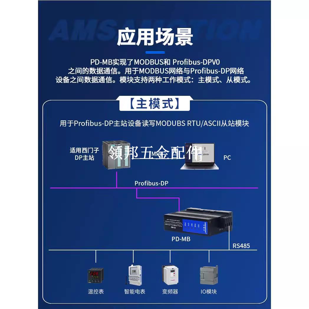 Profibus-DP轉ModbusRTU/ASCII協議閘道器485轉換器PD-MB模組艾莫迅[領邦五金配件] | 領邦五金配件 | 樂天 ...