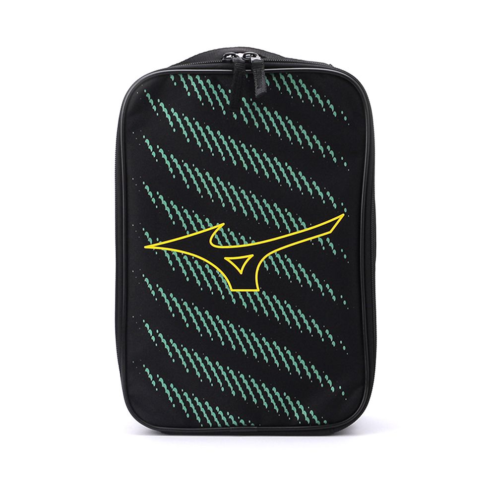 MIZUNO 運動鞋袋 黑綠 33TMC00306P