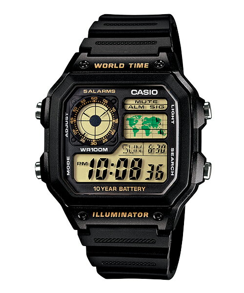【東洋商行】免運 CASIO 卡西歐 十年電力運動時尚數位腕錶 AE-1200WH-1BVDF 原廠公司貨 附保證卡 保固期一年