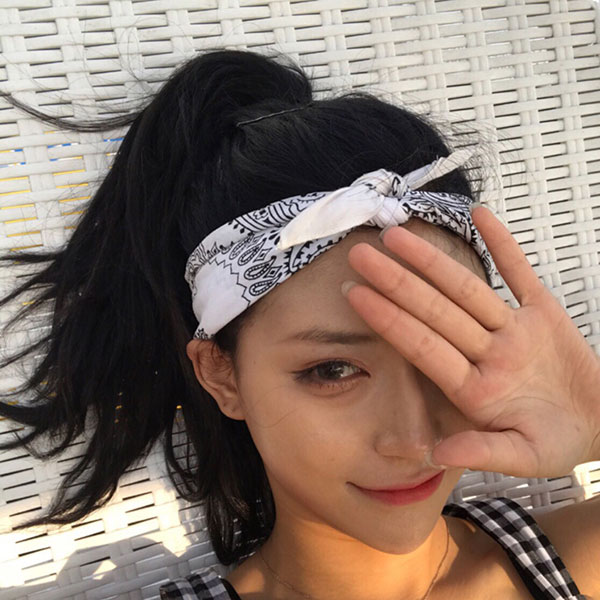 百變多功能 變形蟲 頭巾 髮帶 圍巾 髮飾 髮箍 頭飾 絲巾 領巾 民族風 圖騰 腰果花 嘻哈 潮流 韓國 ANNA S. 2