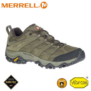 【MERRELL 美國 男 MOAB 3 SMOOTH GORE-TEX低筒登山鞋《軍綠》】ML036363/健行鞋