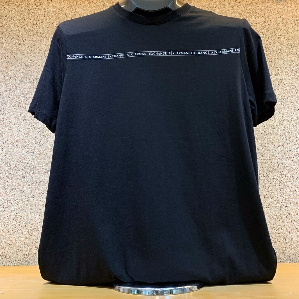 (Little bee小蜜蜂精品)Armani Exchange AX 黑短T-Shirt(零碼款式)(M/XL)