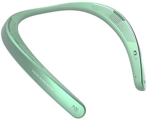 SHARP【日本代購】夏普 穿戴式頸帶無線 揚聲器 支持bluetoo -AN-SS1 - 綠色