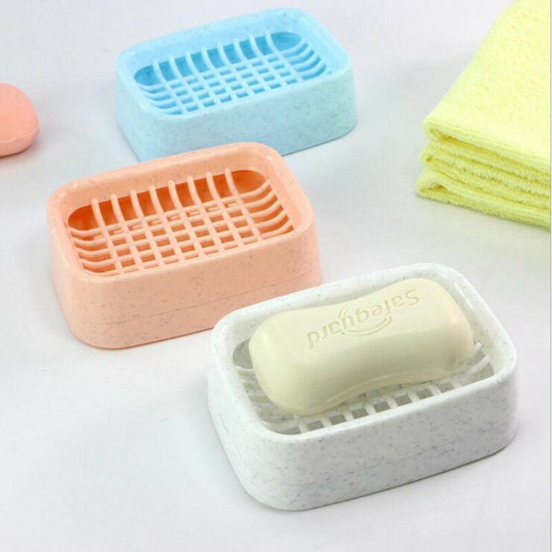 創意浴室雙層瀝水肥皂盒 衛生間時尚手工皂架塑料香皂盒洗漱皂托