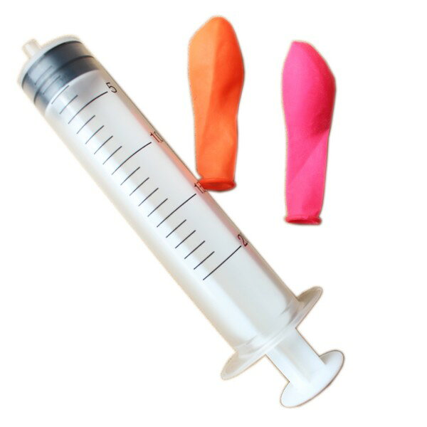 針筒水槍 + 氣球 20ml 實驗用量度器 /一包12支入(定10) 注水器 塑膠注射筒-YF11726-瑋【APP滿額下單10%點數(單一帳號最高1000點)】10/31止