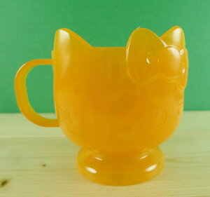 【震撼精品百貨】Hello Kitty 凱蒂貓 杯子 透明橘 震撼日式精品百貨